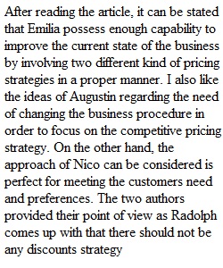 Pricing and Strategy